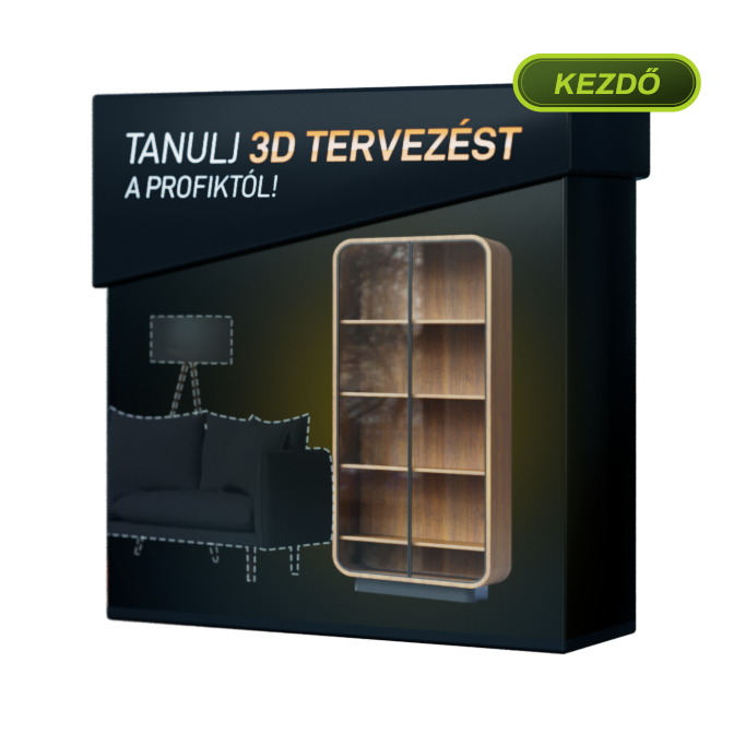 Cinema 4D és a formás vitrin